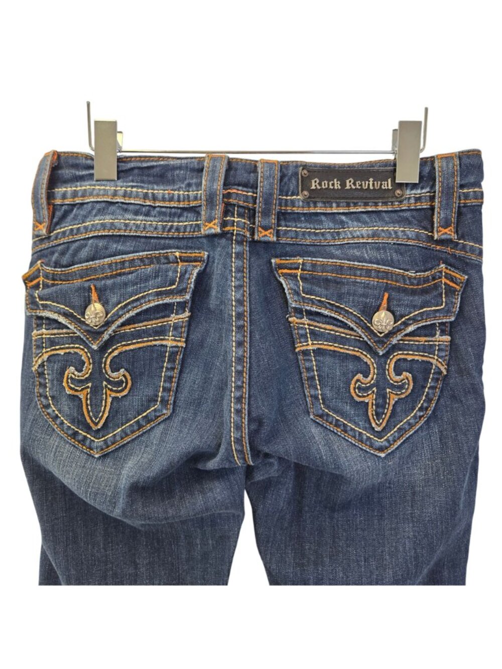 Rock Revival Patti Bootcut Distressed & Embellished Jeans Size 31 - Picture 6 of 8
